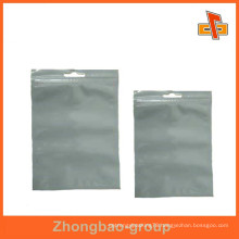 China maker food grade nylon clear transparent zippered storage bag for candy/sugar/dried food packaging